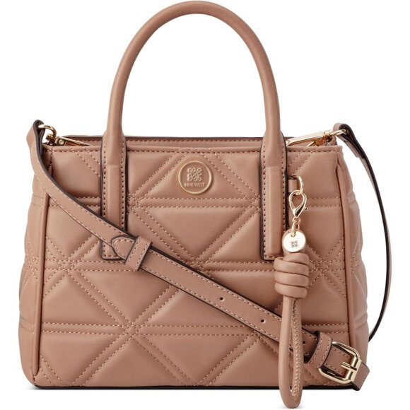 Harland Womens Small Clay Mini Satchel Crossbody with Gold Details - Picture 1 of 3